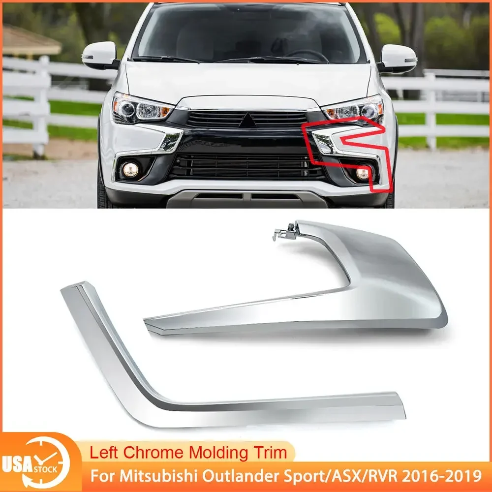 Front Bumper Left Chrome Molding Trim For Mitsubishi Outlander Sport RVR 2016-19
Front Bumper Left Chrome Molding Trim For Mitsubishi Outlander Sport RVR 2016-19