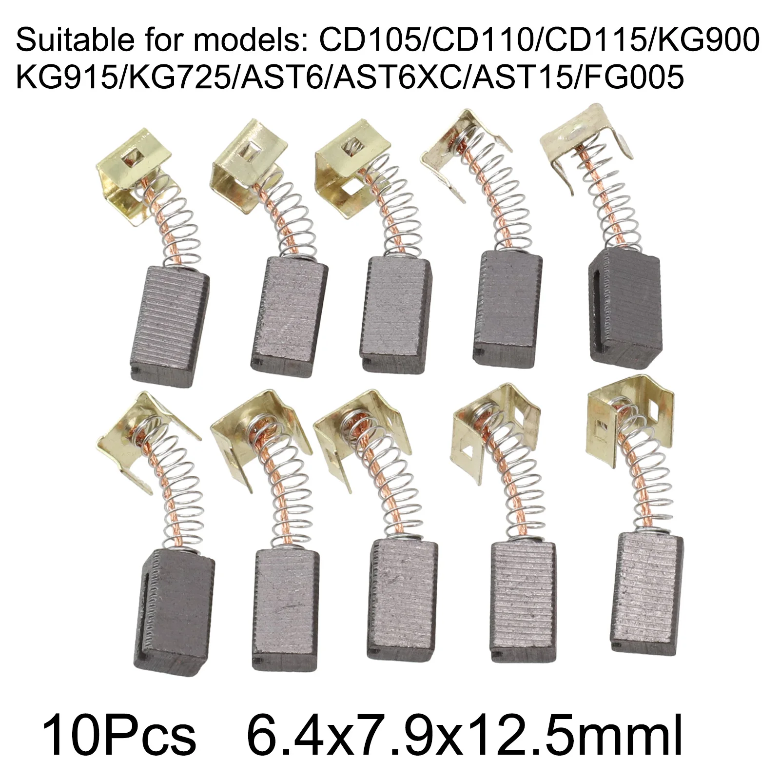 10PCS Carbon Fiber Brushes For CD115 Angle Grinders CD105 CD110 KG900 Power Tool Replacement Accessories For Electric Drills
10PCS Carbon Fiber Brushes For CD115 Angle Grinders CD105 CD110 KG900 Power Tool Replacement Accessories For Electric Drills