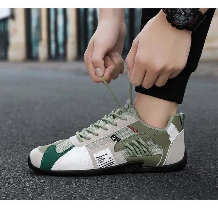 Low-Top Men's Casual Shoes Breathable Retro Sporty Style Summer New Fashion Trendy Bean Board Shoes Comfortable Rubber Sole Low-Top Men's Casual Shoes Breathable Retro Sporty Style Summer New Fashion Trendy Bean Board Shoes Comfortable Rubber Sole