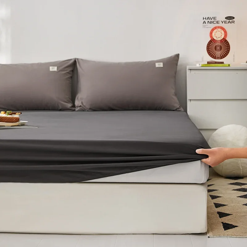 120/150/180*200CM Solid Color Dark Gray Bedspread Antislip Coverlet Water Wash Cotton Fitted Sheet M029-9
120/150/180*200CM Solid Color Dark Gray Bedspread Antislip Coverlet Water Wash Cotton Fitted Sheet M029-9