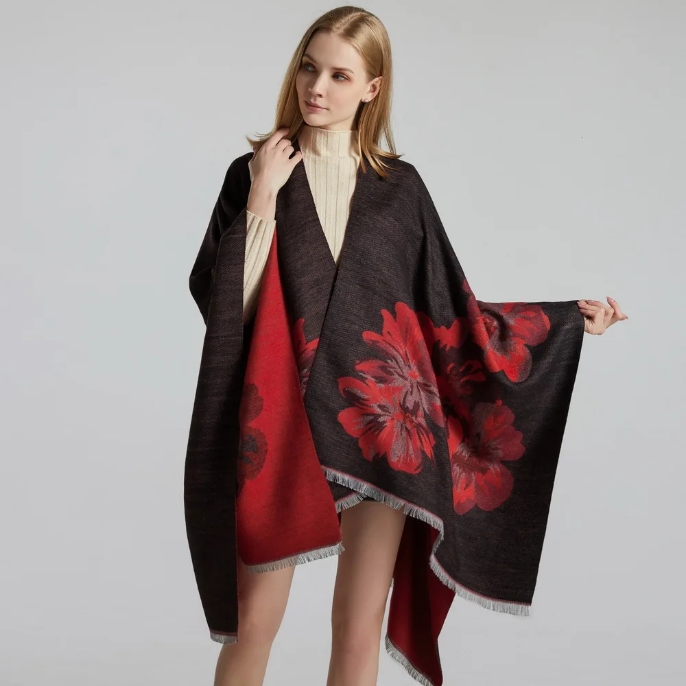 Women's Reversible Poncho and Capes Fashion Tassel Printing Wrap Cloak Open Front Shawl Cardigan for Warmth and Cold Protection
Women's Reversible Poncho and Capes Fashion Tassel Printing Wrap Cloak Open Front Shawl Cardigan for Warmth and Cold Protection
