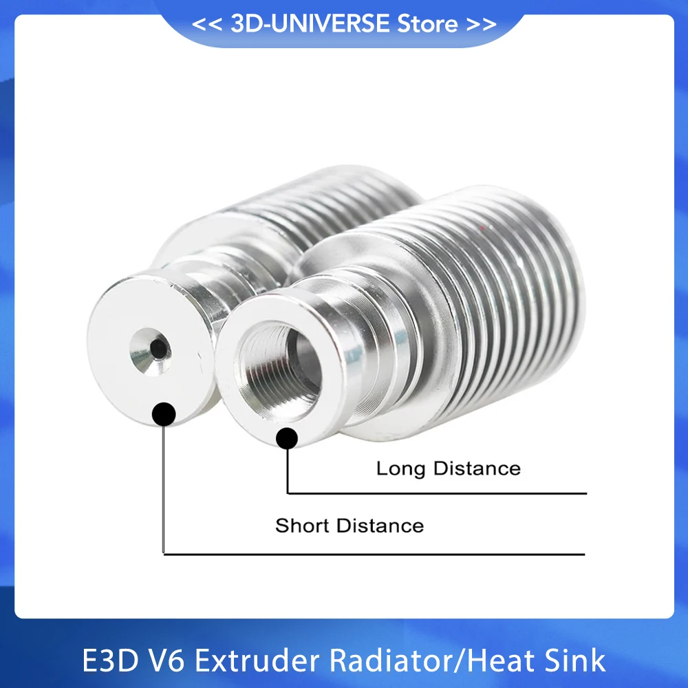 

E3D V6 Extruder Radiator Remote All-Metal Long / Short distance Heat Sink Pipe For 1.75mm / 3mm Feeding For 3D Printer