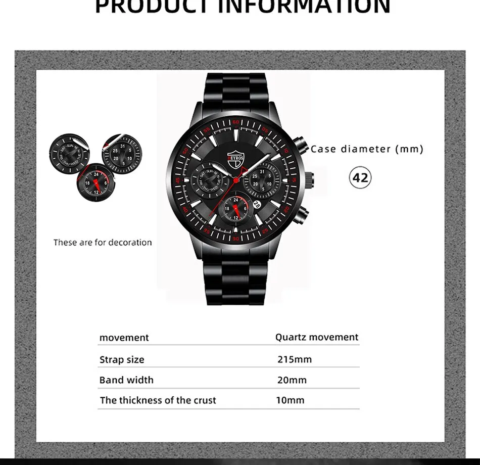 Fashion Men's Watches Business Stainless Steel Quartz Wrist Watch Male Casual Date Luminous Leather Bracelet Clock Fashion Men's Watches Business Stainless Steel Quartz Wrist Watch Male Casual Date Luminous Leather Bracelet Clock