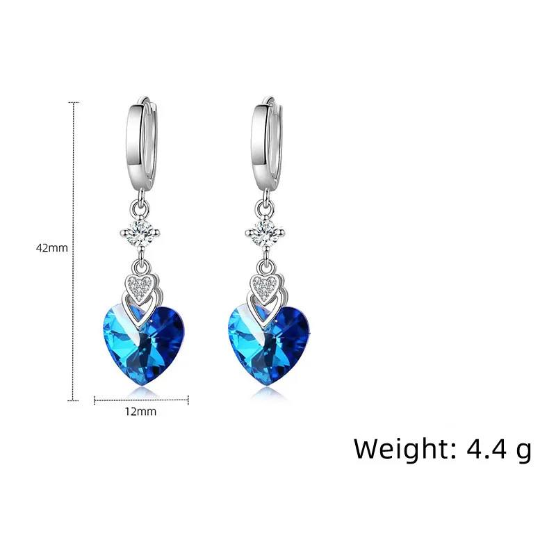 boucles d’oreilles argent sterling élégantes