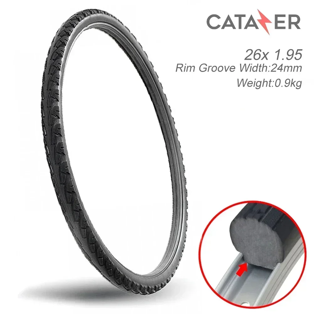 26 Inch 26×1.95 Bicycle Solid Wear-resistant Airless Tire Non-Inflatable Anti Stab Tires Riding MTB Road Bike Tyre
26 Inch 26×1.95 Bicycle Solid Wear-resistant Airless Tire Non-Inflatable Anti Stab Tires Riding MTB Road Bike Tyre