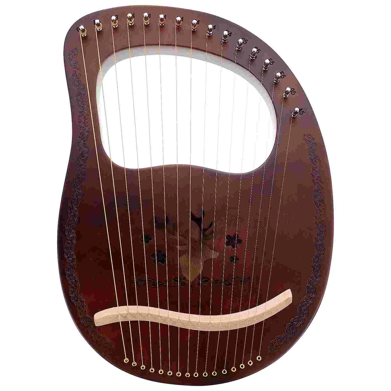 1 Набор Lyre Harp ручной инструмент для арфа деревянный корпус 16-тоновый металлический струнный инструмент
1 Набор Lyre Harp ручной инструмент для арфа деревянный корпус 16-тоновый металлический струнный инструмент