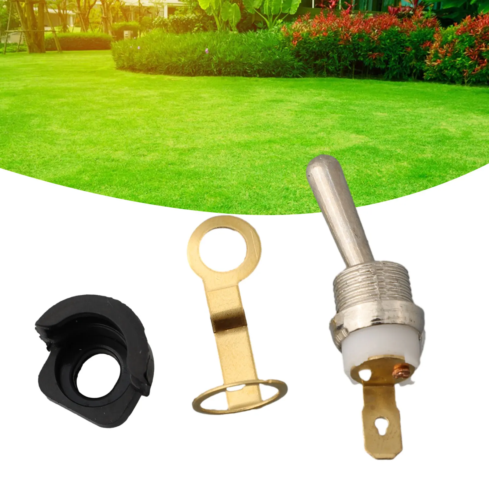 On/Off Spring Stop Switch W/ Bushing Fits For Chinese 4500 Chainsaw Connecting Plate Garden Power Tool Accessories
On/Off Spring Stop Switch W/ Bushing Fits For Chinese 4500 Chainsaw Connecting Plate Garden Power Tool Accessories
