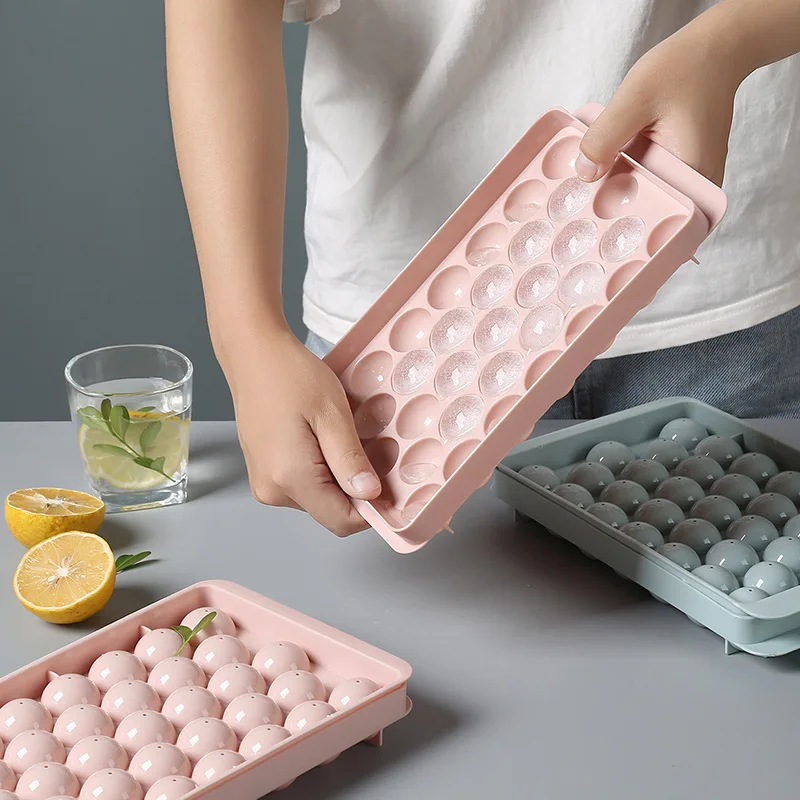 Round Ice Tray with Lid, Plastic Ice Cube Mold, Refrigerator Ice Ball Mold, Ice Box, Round Ice Mold
Round Ice Tray with Lid, Plastic Ice Cube Mold, Refrigerator Ice Ball Mold, Ice Box, Round Ice Mold