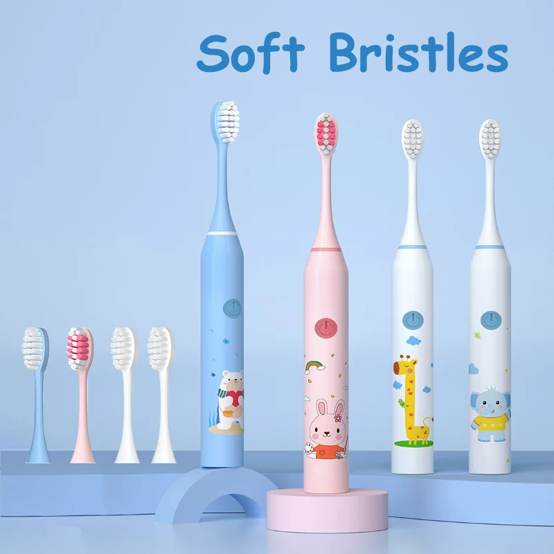 Sonic Toothbrush for Children 5 Mode Cleaning Brush Rechargeable Battery with 4 Toothbrushes Head Dental Brushes for Travel
Sonic Toothbrush for Children 5 Mode Cleaning Brush Rechargeable Battery with 4 Toothbrushes Head Dental Brushes for Travel