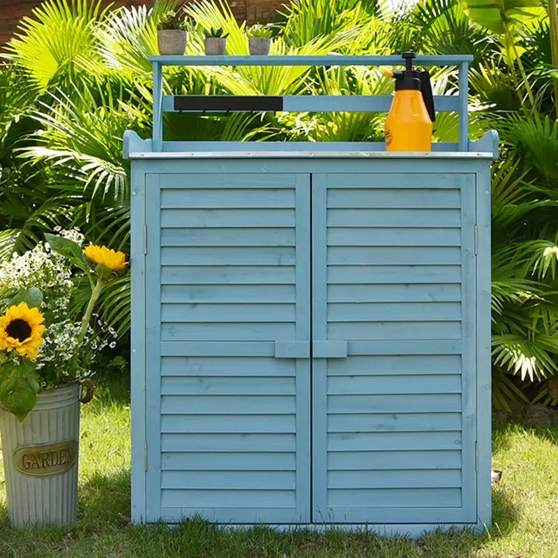 Blue Outdoor solid wood storage cabinet sundries storage balcony courtyard villa balcony porch shoe cabinet shed
Blue Outdoor solid wood storage cabinet sundries storage balcony courtyard villa balcony porch shoe cabinet shed