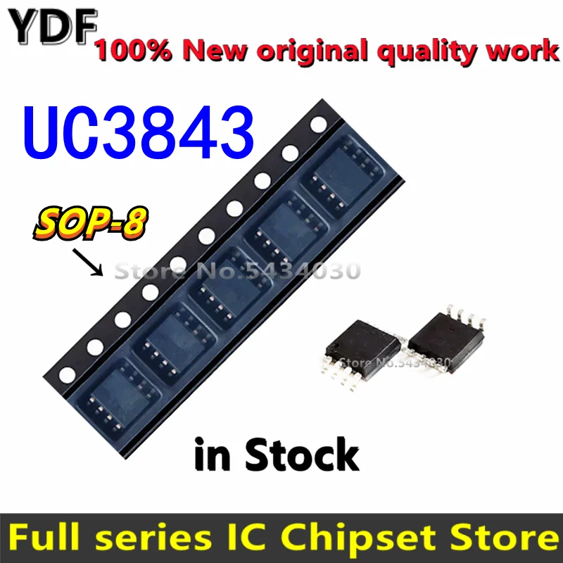 (10 шт.) 100% новый UC3843 3843B SOP UC3843B UC3843A SOP-8 3843 SMD Оригинальный IC SOP8 | Электронные