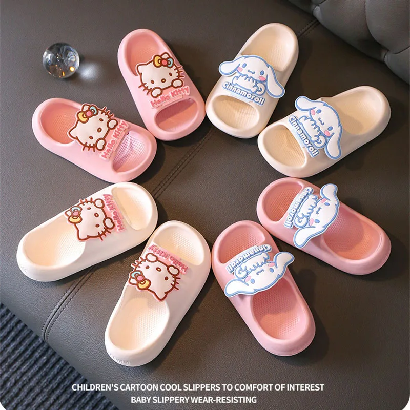 New Hellokitty Kids Slippers Kawaii Sanrio Cinnamoroll Thick Sole Eva Non-Slip Soft Sole Indoor Girls Sandals Children's Gifts
New Hellokitty Kids Slippers Kawaii Sanrio Cinnamoroll Thick Sole Eva Non-Slip Soft Sole Indoor Girls Sandals Children's Gifts