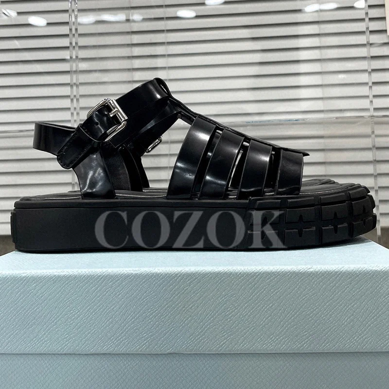 Women Sandals Summer New Narrow Band Upper Design Non-slip Thick Bottom Sandalias Simplicity Comfort Romanesque Female Shoes
Women Sandals Summer New Narrow Band Upper Design Non-slip Thick Bottom Sandalias Simplicity Comfort Romanesque Female Shoes