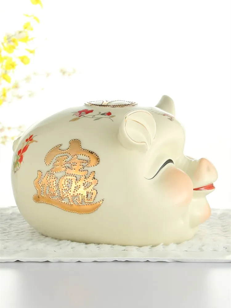 Ceramic Gold Pig Piggy Bank Living Room Large Ornament Hidden Storage Coin Money Boxes Adult Children tirelire Home Decoration
Ceramic Gold Pig Piggy Bank Living Room Large Ornament Hidden Storage Coin Money Boxes Adult Children tirelire Home Decoration