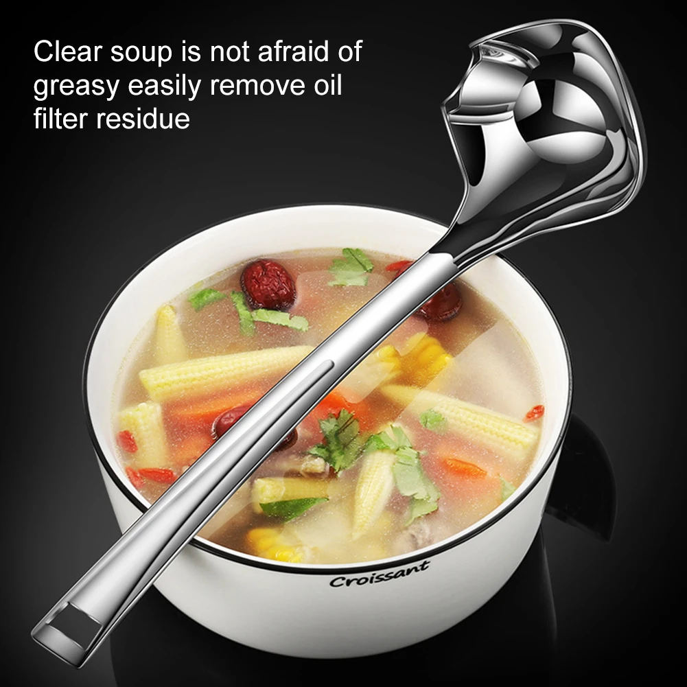 Stainless Steel Filter Oil Spoon Soup Fat Oil Separator Ladles Skimmer Spoon Colander Sifter For Juice Soy Milk Kitchen Tools
Stainless Steel Filter Oil Spoon Soup Fat Oil Separator Ladles Skimmer Spoon Colander Sifter For Juice Soy Milk Kitchen Tools