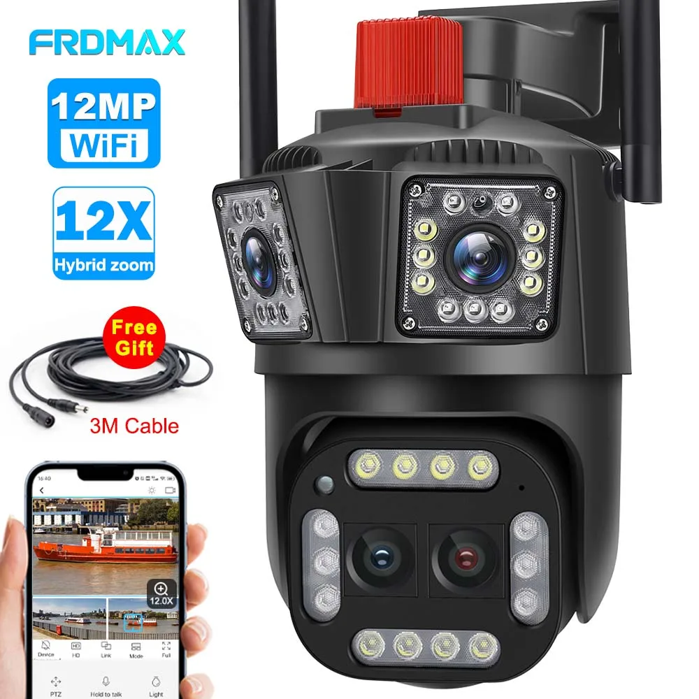 16-мегапиксельная IP-камера HD Wi-Fi, четыре объектива с 12-кратным зумом, защита безопасности, камера 8K PTZ Wi-Fi 360 °, отслеживание с помощью искусственного интеллекта, умный дом, беспроводная камера видеонаблюдени
16-мегапиксельная IP-камера HD Wi-Fi, четыре объектива с 12-кратным зумом, защита безопасности, камера 8K PTZ Wi-Fi 360 °, отслеживание с помощью искусственного интеллекта, умный дом, беспроводная камера видеонаблюдени