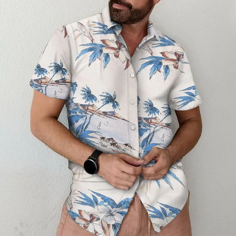 2023 Summer New Mens Shirts Seaside Beach Shirt Casual Shirt Couple Top Fashion Printed Short-sleeved Bohemia Shirt Men Clothing
2023 Summer New Mens Shirts Seaside Beach Shirt Casual Shirt Couple Top Fashion Printed Short-sleeved Bohemia Shirt Men Clothing