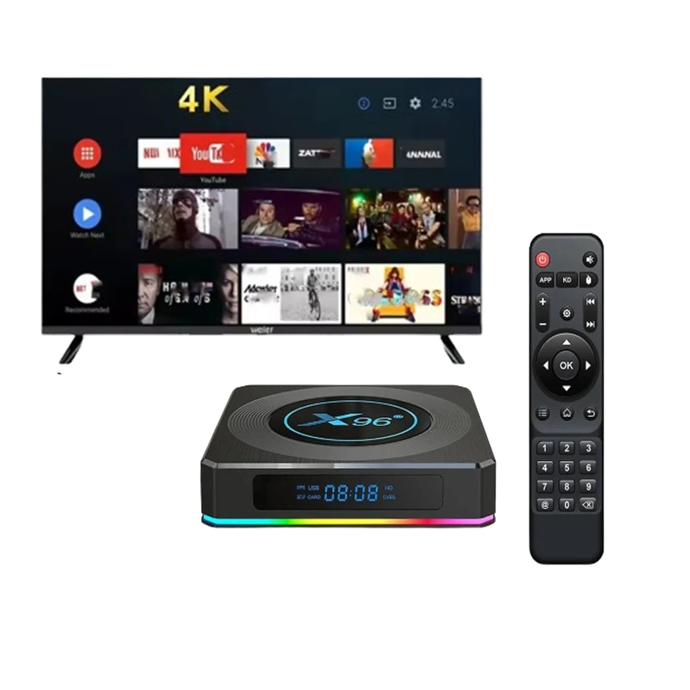 X96 X4 Amlogic S905X4 MEGA channels Smart TV BOX android MEDIA PLAYER 4K Live TV Smarter player life
X96 X4 Amlogic S905X4 MEGA channels Smart TV BOX android MEDIA PLAYER 4K Live TV Smarter player life
