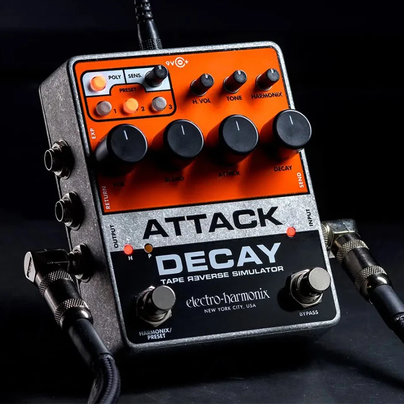 EHX Attack Decay tape reverse analog distortion slow pronunciation guitar effector
EHX Attack Decay tape reverse analog distortion slow pronunciation guitar effector
