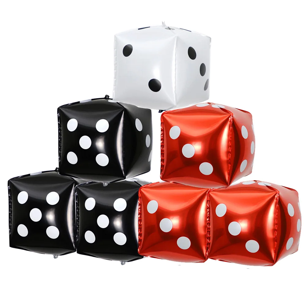 2/6/10pcs/lot 18cm Cube Foil Balloons Dice Foil Ballon Casino Theme Party Adult Birthday Decor Las Vegas Party Poker Theme Party
2/6/10pcs/lot 18cm Cube Foil Balloons Dice Foil Ballon Casino Theme Party Adult Birthday Decor Las Vegas Party Poker Theme Party