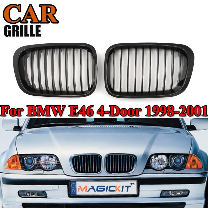 MagicKit For BMW E46 4dr 98-01 compact Performance Gloss Black Front Kidney Grilles Grill
MagicKit For BMW E46 4dr 98-01 compact Performance Gloss Black Front Kidney Grilles Grill