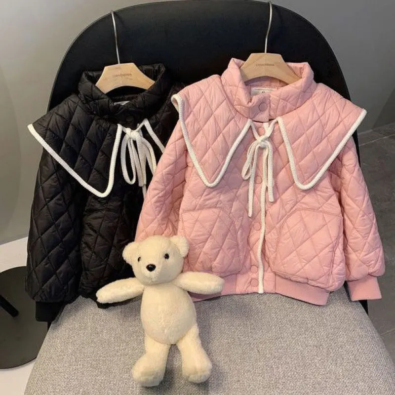 Drawstring Coat for Kids Girl Winter Children Embroidery Alphabet Collar Lapels Waist Cotton Padded Down Jacket for Girl Clothes
Drawstring Coat for Kids Girl Winter Children Embroidery Alphabet Collar Lapels Waist Cotton Padded Down Jacket for Girl Clothes