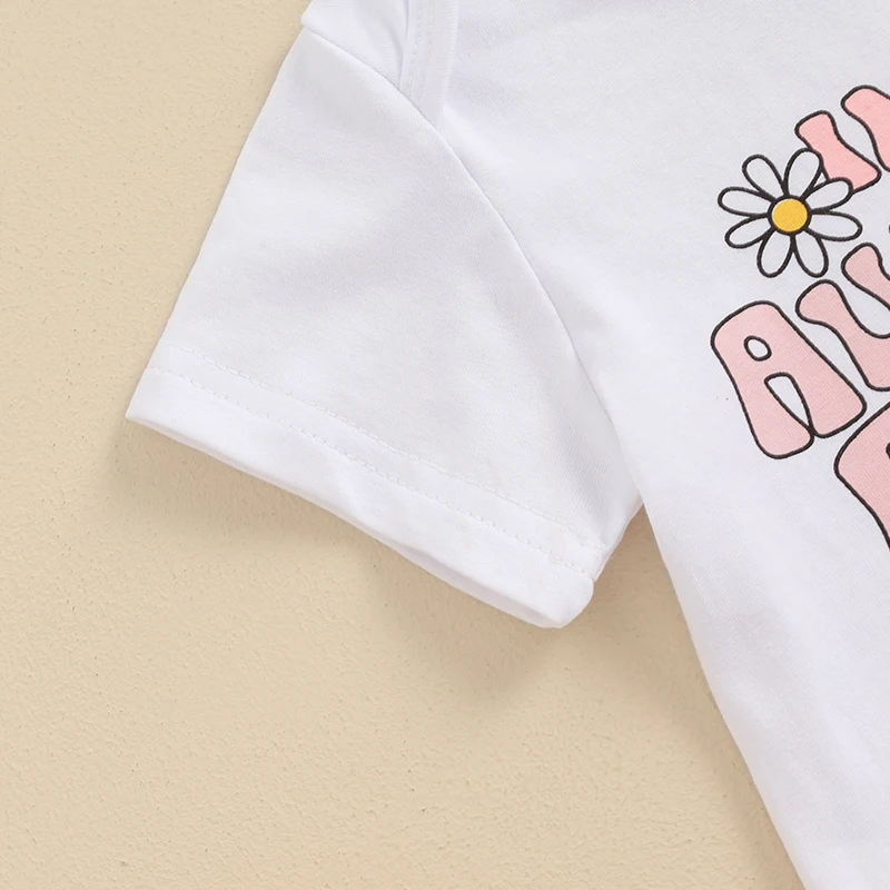 Infant Baby Girl Summer Bell Bottom Outfit Groovy Floral Short Sleeve Crewneck Romper Flare Pants With Headband Set
Infant Baby Girl Summer Bell Bottom Outfit Groovy Floral Short Sleeve Crewneck Romper Flare Pants With Headband Set