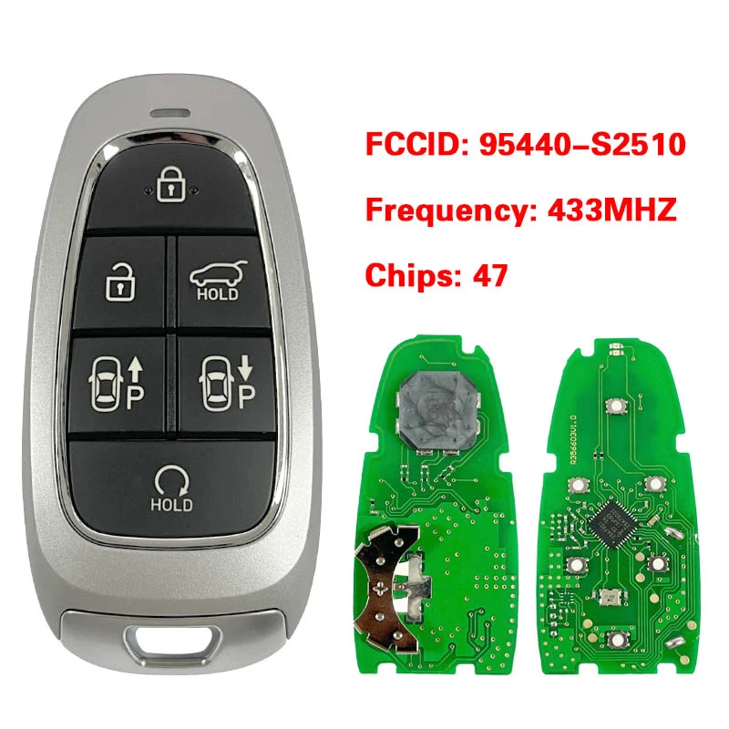 CN020265 послепродажный 6-кнопочный смарт-ключ для Hyundai Santa Fe 2021 + пульт дистанционного управления 47 чип 433 МГц FCCID 95440-S2510 БЕСКЛЮЧЕВОЙ GO
CN020265 послепродажный 6-кнопочный смарт-ключ для Hyundai Santa Fe 2021 + пульт дистанционного управления 47 чип 433 МГц FCCID 95440-S2510 БЕСКЛЮЧЕВОЙ GO