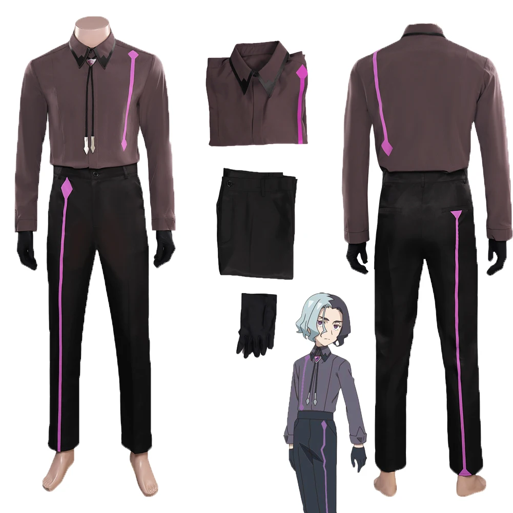 

Anime Cos Amethio Cosplay Costume Outfits Fantasy Pants Jacket Accessories Halloween Carnival Suit For Adult Men Male Roleplay