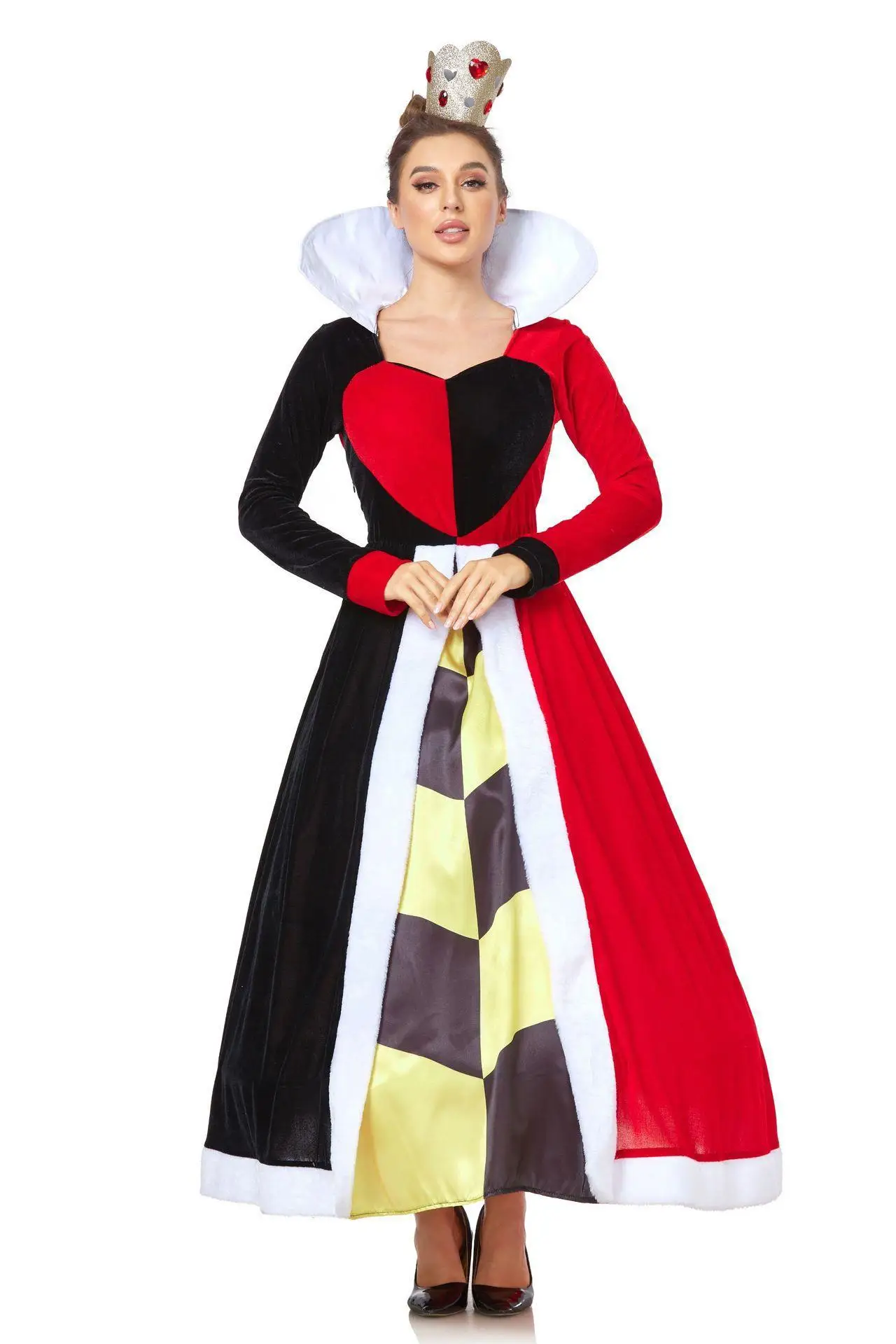 Fairy Tales Alice In Wonderland Cosplay Movie Poker Peach Heart Queen Fantasy Suit Adult Princess Dress Halloween Carnival Party
Fairy Tales Alice In Wonderland Cosplay Movie Poker Peach Heart Queen Fantasy Suit Adult Princess Dress Halloween Carnival Party