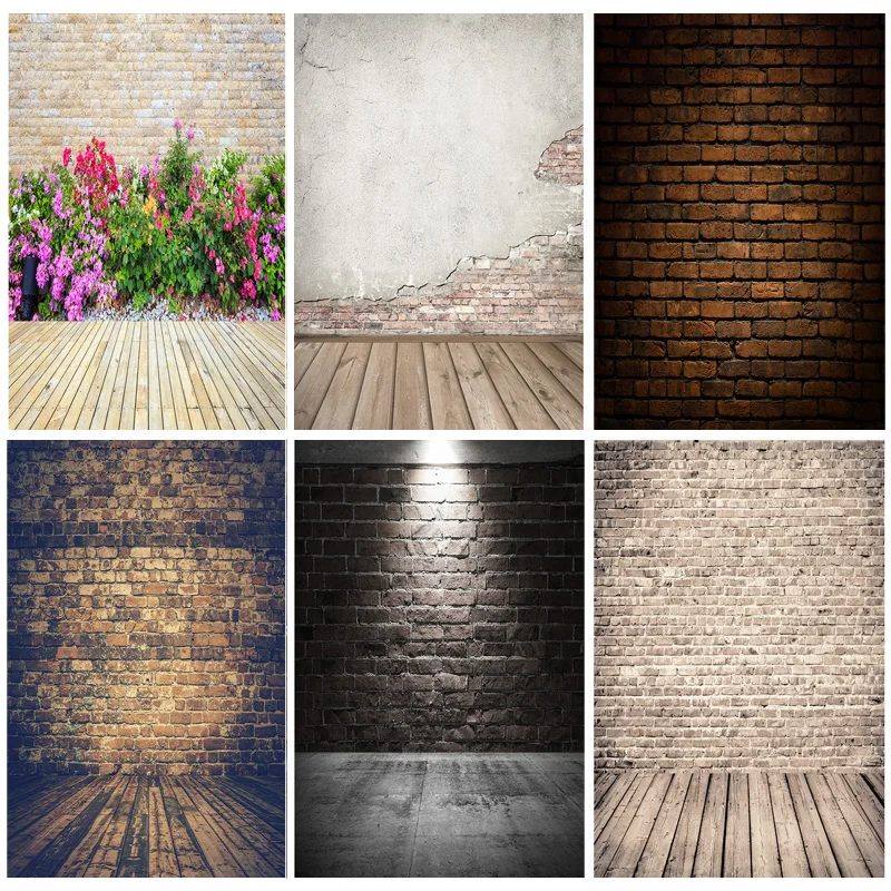 Vinyl Custom Vintage Brick Wall Wooden Floor Photography Backdrops Portrait Photo Background Studio Prop YXZQ-03
Vinyl Custom Vintage Brick Wall Wooden Floor Photography Backdrops Portrait Photo Background Studio Prop YXZQ-03