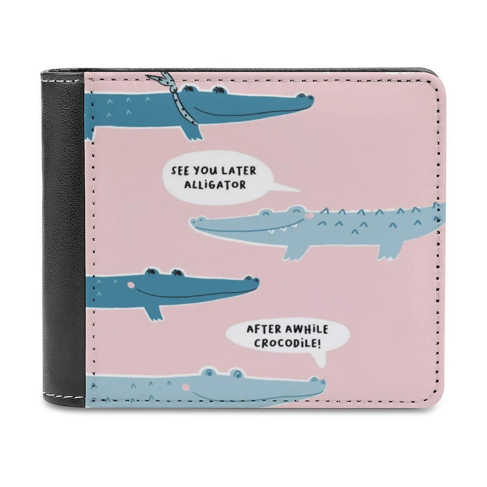 See You Later Alligator Leather Wallet Short Slim Male Purses Money Credit Card Holders Men Wallet Animals Cute Funny Humor
See You Later Alligator Leather Wallet Short Slim Male Purses Money Credit Card Holders Men Wallet Animals Cute Funny Humor
