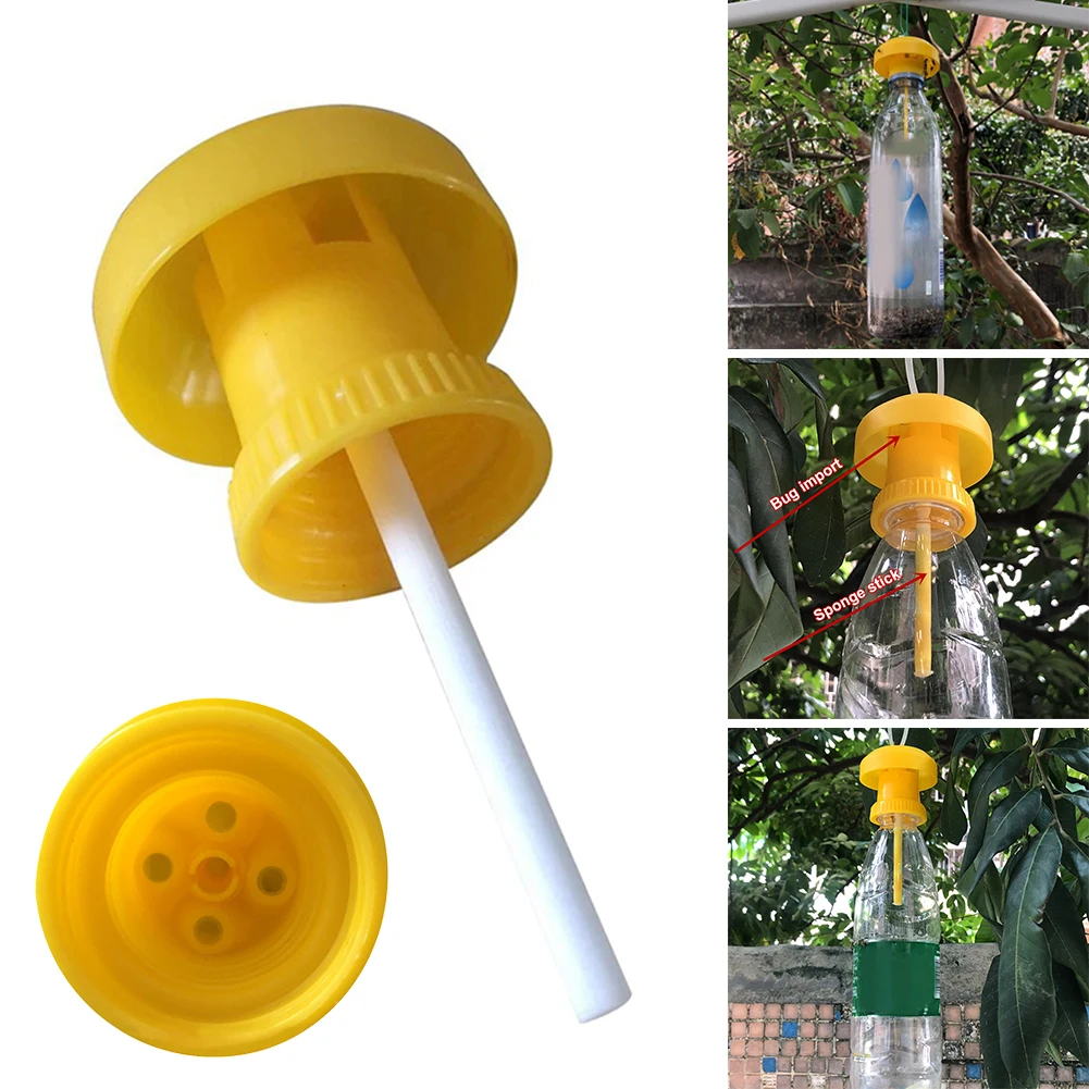 Fruit Fly Traps Reusable Plastic Bottle Top Trap Fly Catcher Pest Insect Control for Indoor and Outdoor Farm Orchard
Fruit Fly Traps Reusable Plastic Bottle Top Trap Fly Catcher Pest Insect Control for Indoor and Outdoor Farm Orchard