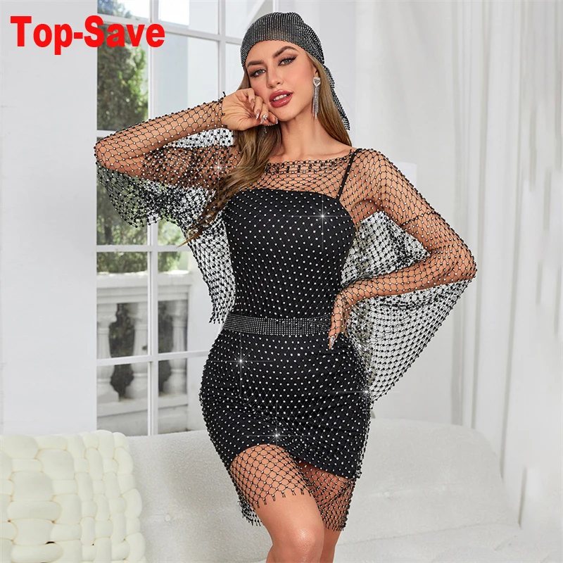 Ladies Dresses Summer Sale Vestido Fiesta Nightclub Sexy FishNet Shining Diamond Black White Dress Y2K Mini Clothing Swimsuit
Ladies Dresses Summer Sale Vestido Fiesta Nightclub Sexy FishNet Shining Diamond Black White Dress Y2K Mini Clothing Swimsuit
