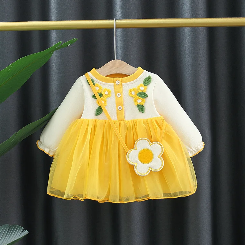 Spring Newborn Baby Dress for Girl Princess Birthday Party Dresses Cute Long Sleeve Flower Dress Infant Toddler Girls Clothing
Spring Newborn Baby Dress for Girl Princess Birthday Party Dresses Cute Long Sleeve Flower Dress Infant Toddler Girls Clothing