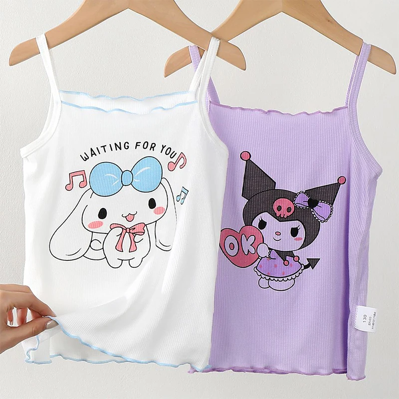 2024 Cute Girls Vest Sanrio Kawaii Anime Kuromi Cinnamoroll My Melody Camisole Top Summer Sweet Cute Babys Sleeveless Kid Gift
2024 Cute Girls Vest Sanrio Kawaii Anime Kuromi Cinnamoroll My Melody Camisole Top Summer Sweet Cute Babys Sleeveless Kid Gift