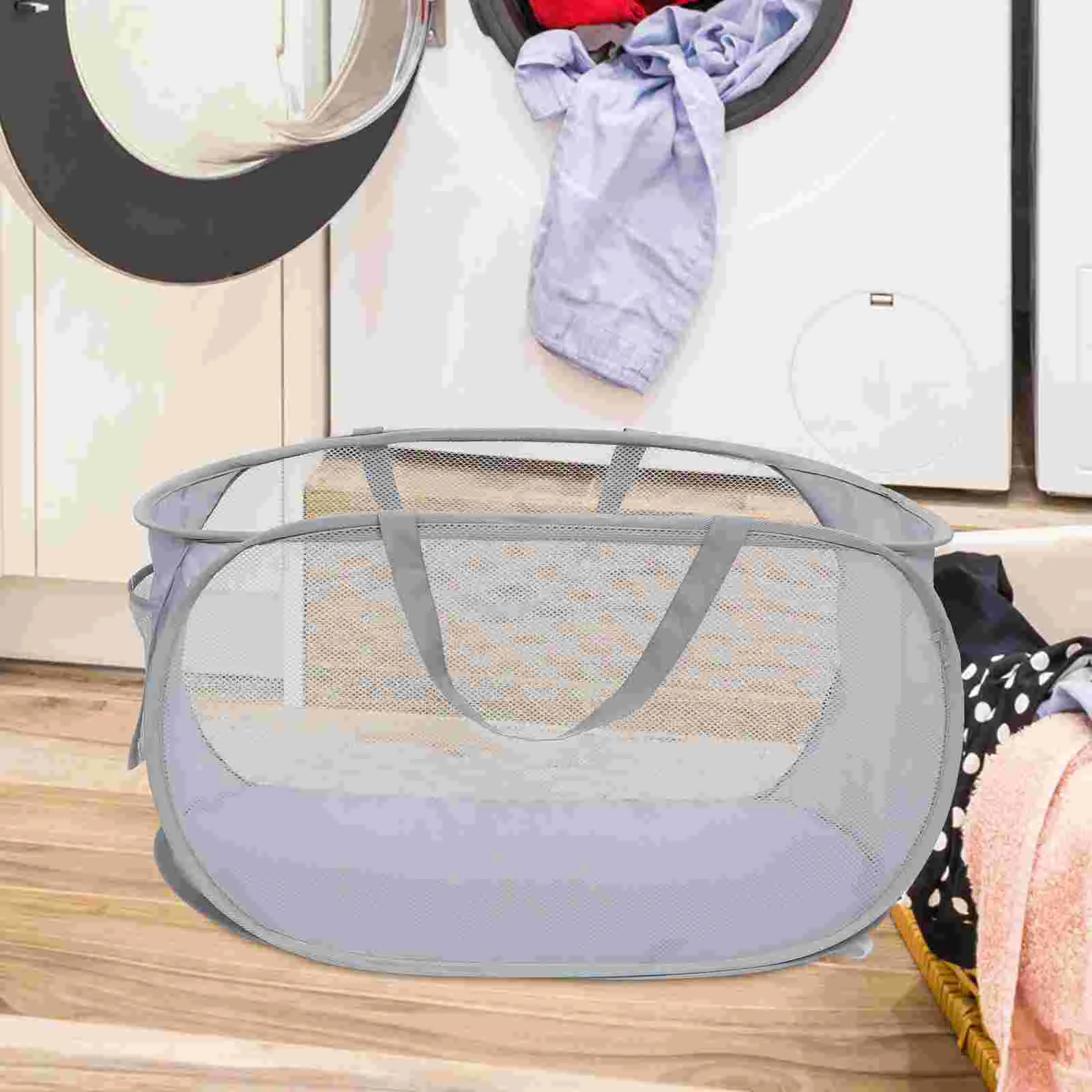 Folding Laundry Basket Storage Baskets Hamper Liner Mesh Bag Nylon Kids Toy Child Large
Folding Laundry Basket Storage Baskets Hamper Liner Mesh Bag Nylon Kids Toy Child Large