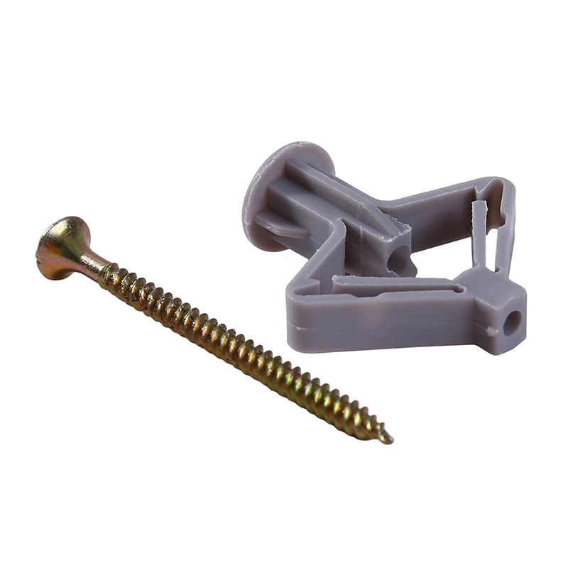 50pcs Plastic Toggle Anchor With Screw M4 Curtain Drywall Wall Cable Plug Aircraft Expansion Pipe Anchor Bolt Accessories
50pcs Plastic Toggle Anchor With Screw M4 Curtain Drywall Wall Cable Plug Aircraft Expansion Pipe Anchor Bolt Accessories