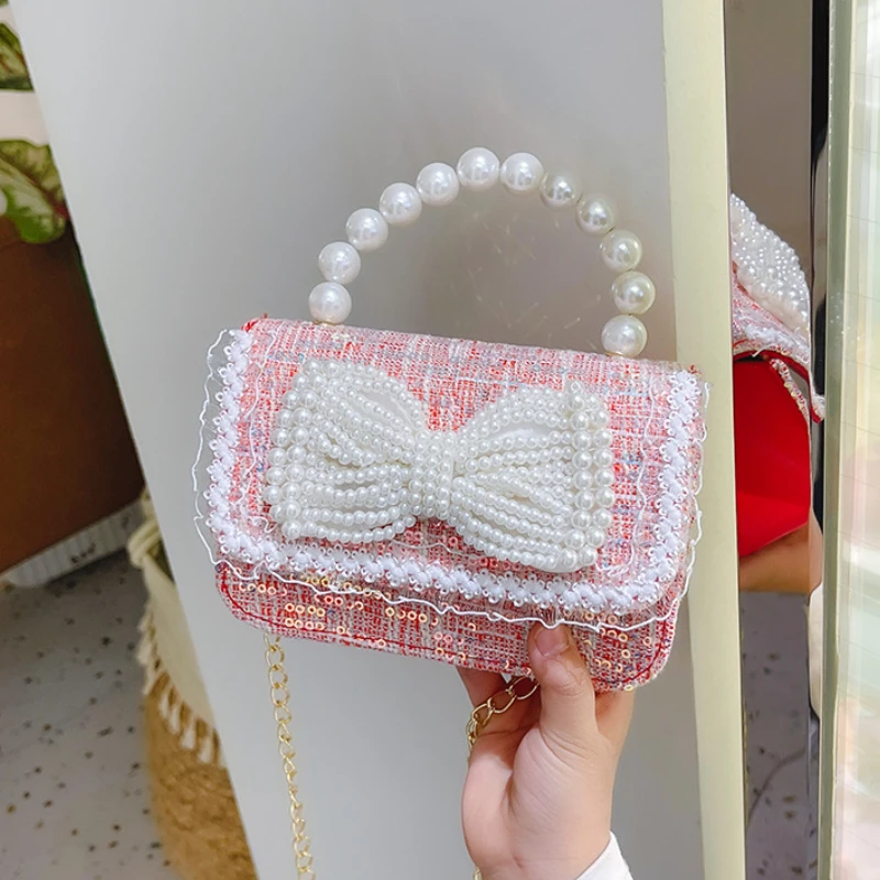 Korean Style Kids Mini Handbag Cute Pearl Bow Crossbody Bags for Baby Girls Coin Pouch Box Kawaii Toddler Purse Gift
Korean Style Kids Mini Handbag Cute Pearl Bow Crossbody Bags for Baby Girls Coin Pouch Box Kawaii Toddler Purse Gift