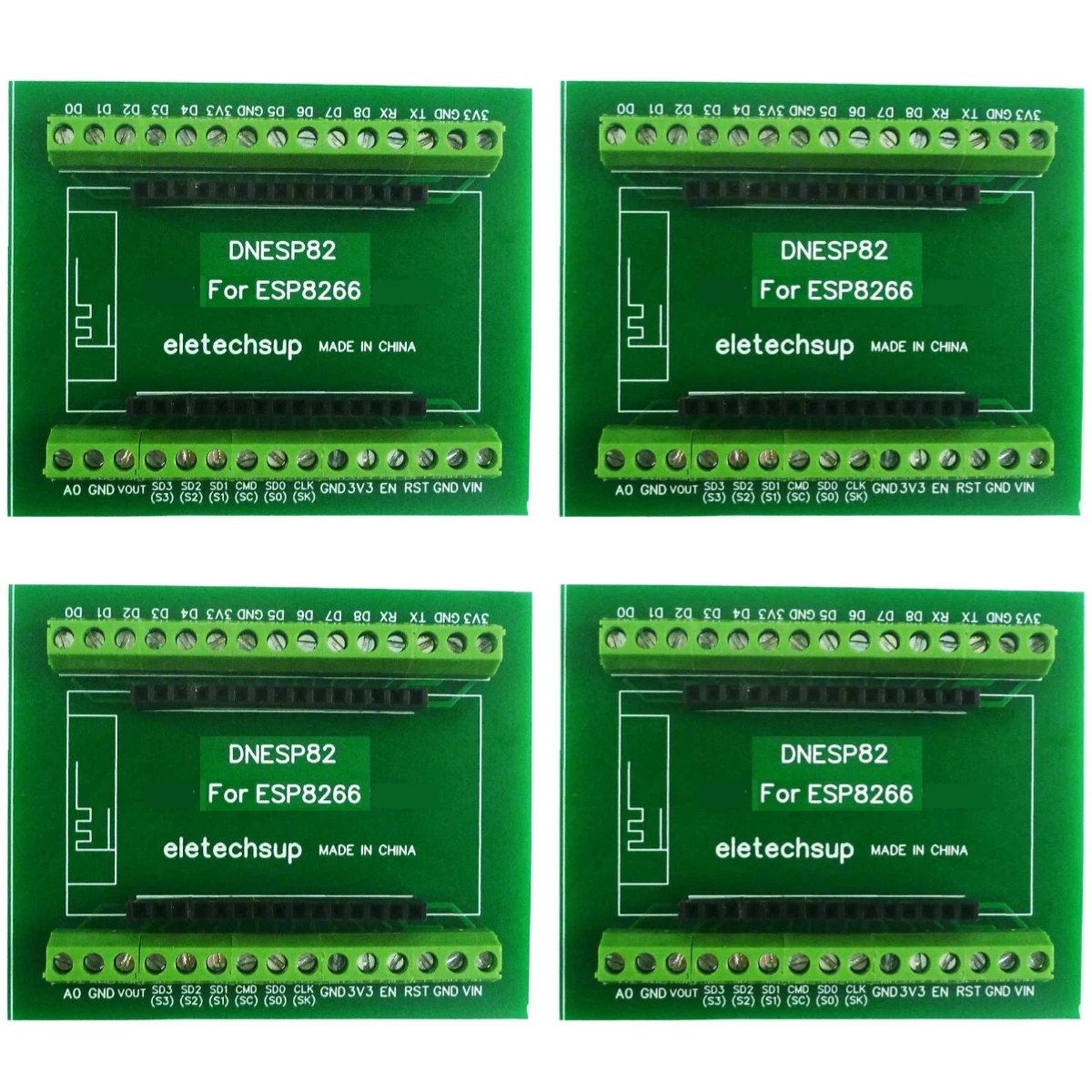4PCS DNESP82 2.4G NodeMcu Lua WIFI ESP8266 Wifi GPIO DIN Rail Box Expansion Board for Arduino PLC
4PCS DNESP82 2.4G NodeMcu Lua WIFI ESP8266 Wifi GPIO DIN Rail Box Expansion Board for Arduino PLC