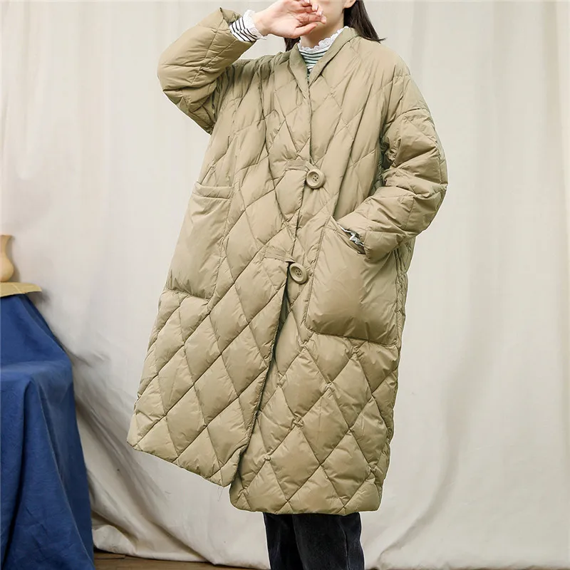 Vintage Long Down Coat 2023 Autumn Winter Women Warm Thick White Duck Down Jacket Parkas Female Puffer Loose Overisze Outwears
Vintage Long Down Coat 2023 Autumn Winter Women Warm Thick White Duck Down Jacket Parkas Female Puffer Loose Overisze Outwears