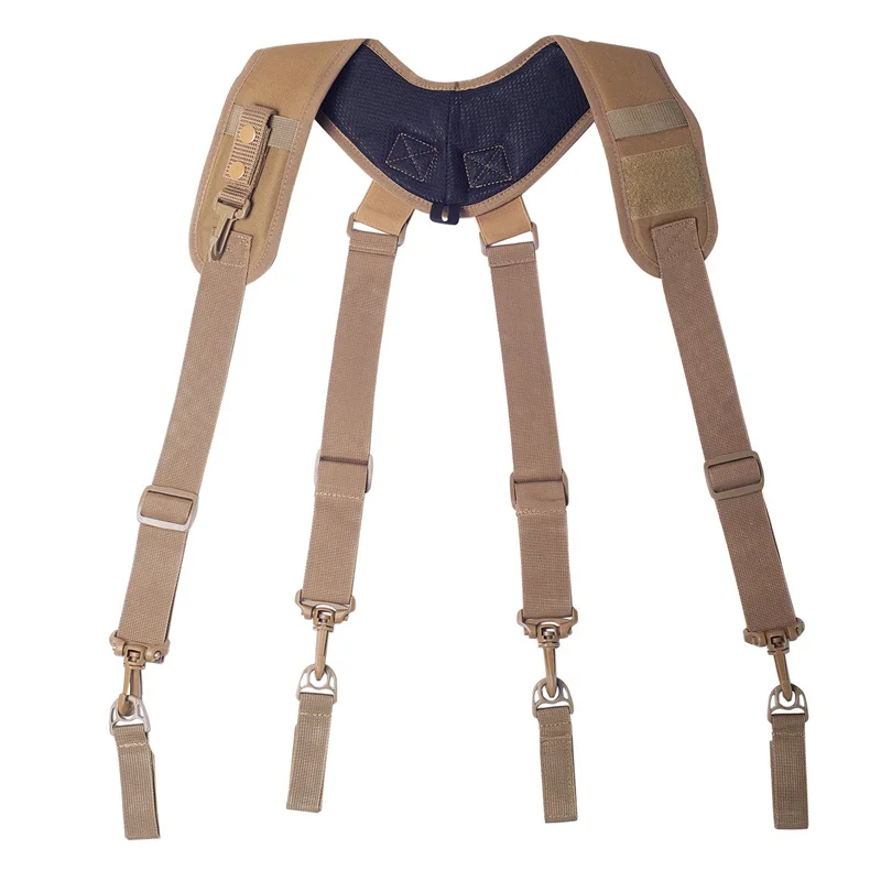 

Outdoor Adjustable Equipage Suspender X Type Tactics Braces New Tactical Suspenders Men Duty Belt Harness Combat Readiness Strap