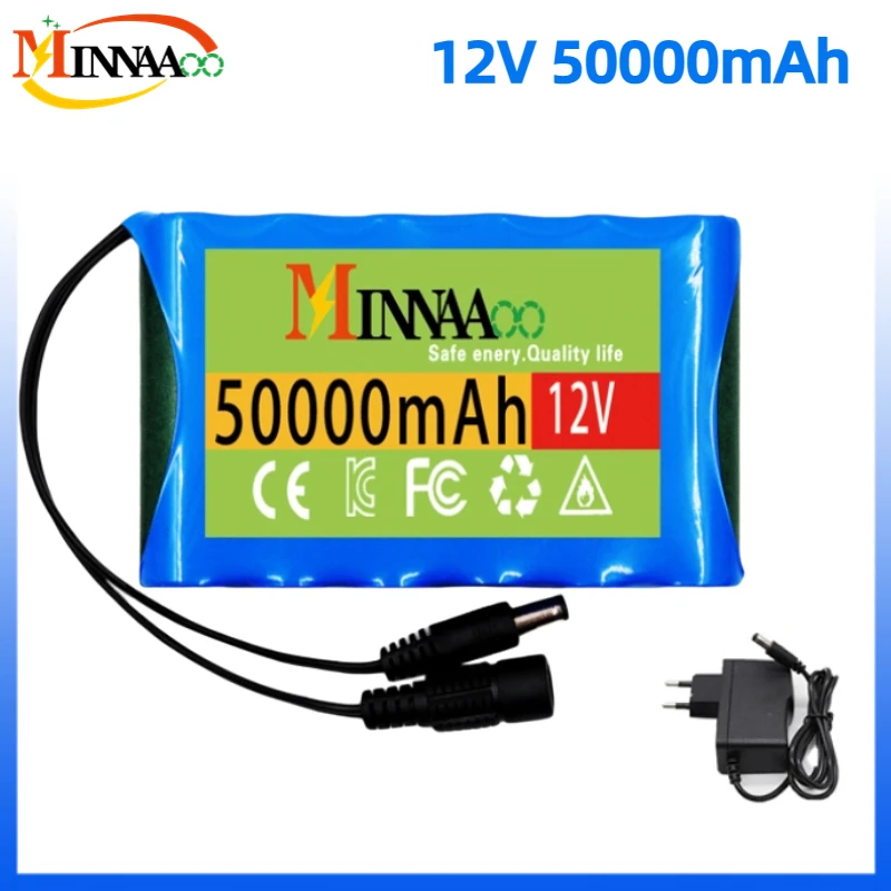 18650 3S2P 12V 50000mah Original Lithium Ion Battery DC 12.6V 50Ah Rechargeable CCTV, Camera Monitor Replacement Battery+Charger
18650 3S2P 12V 50000mah Original Lithium Ion Battery DC 12.6V 50Ah Rechargeable CCTV, Camera Monitor Replacement Battery+Charger