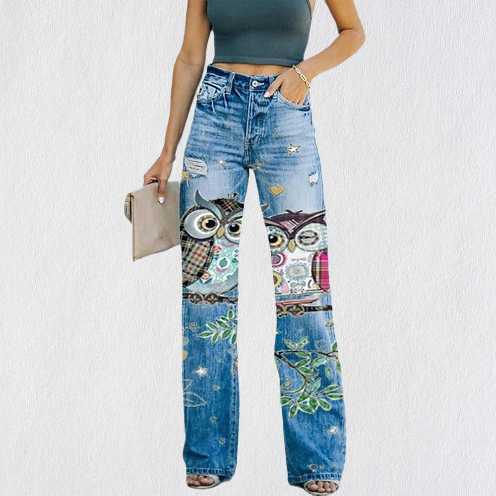Fashion Women's Jeans 3d Printed Flower Pattern Casual Loose Comfortable Trousers 2023 Fashion New Jeans Straight Large Size
Fashion Women's Jeans 3d Printed Flower Pattern Casual Loose Comfortable Trousers 2023 Fashion New Jeans Straight Large Size