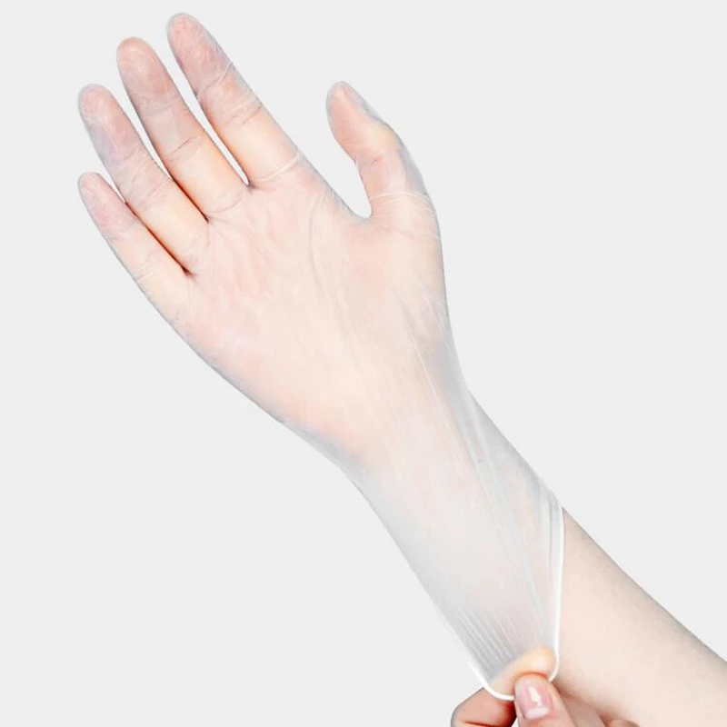 100Pcs PVC Disposable Gloves Kitchen Baking And Washing Vegetables Waterproof Oilproof For Household Cleaning Mittens
100Pcs PVC Disposable Gloves Kitchen Baking And Washing Vegetables Waterproof Oilproof For Household Cleaning Mittens