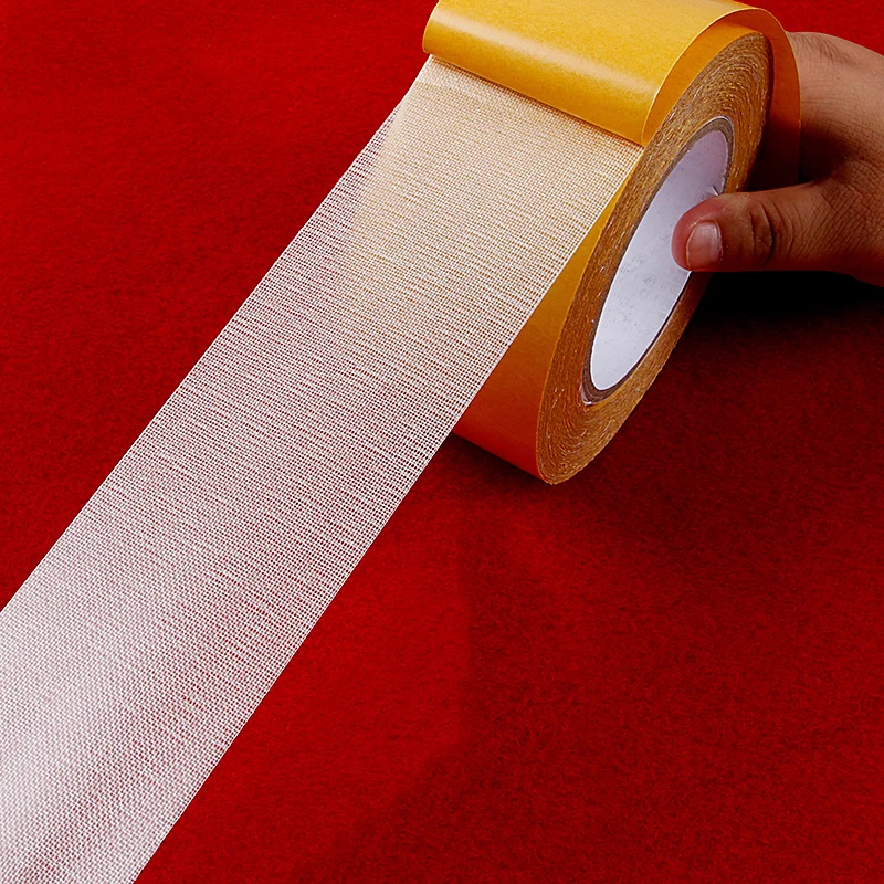 Strong Fixation Of Double Sided Cloth Base Tape Translucent Mesh Waterproof Super Traceless High Viscosity Carpet Adhesive
Strong Fixation Of Double Sided Cloth Base Tape Translucent Mesh Waterproof Super Traceless High Viscosity Carpet Adhesive