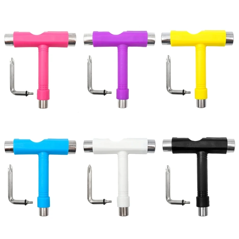 G92F All-in-One Skate Tool Multifunction Portable Skateboard T Tool with T Type Allen Key and L-Type Head Wrench Screwdriver 
G92F All-in-One Skate Tool Multifunction Portable Skateboard T Tool with T Type Allen Key and L-Type Head Wrench Screwdriver