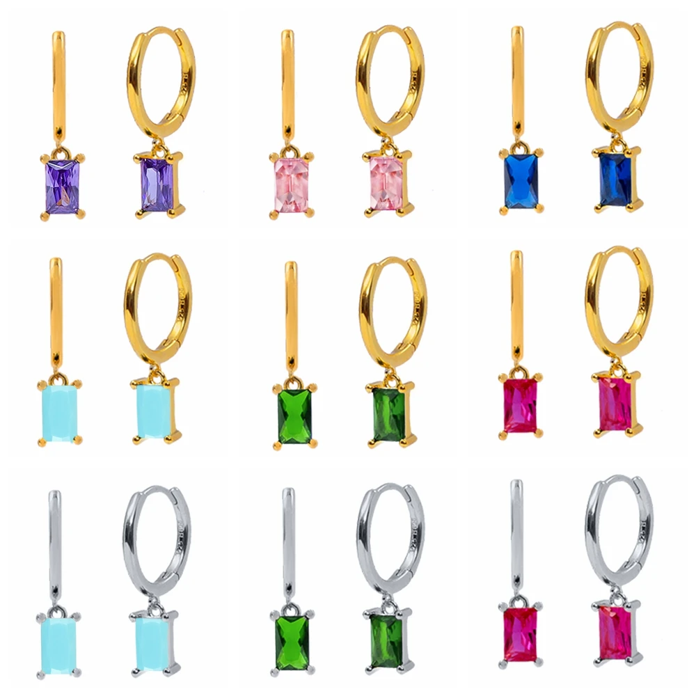 925 Sterling Silver Ear Buckles Colorful Water Drop Pendant Earrings Women Hoop Earrings Party High Quality Exquisite Jewelry
925 Sterling Silver Ear Buckles Colorful Water Drop Pendant Earrings Women Hoop Earrings Party High Quality Exquisite Jewelry