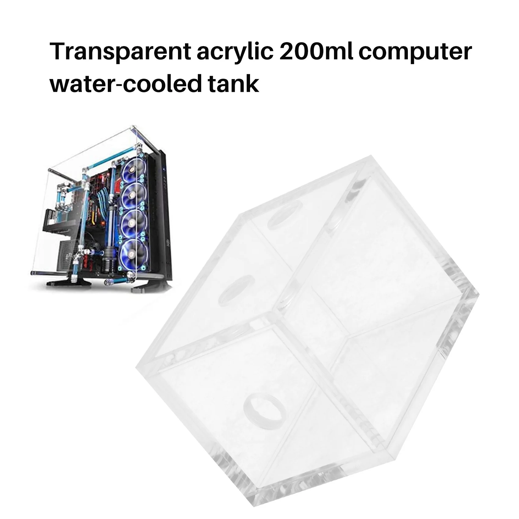 New 200ml Acrylic water tank cooler water cooling radiator pc cpu water block Transparent
New 200ml Acrylic water tank cooler water cooling radiator pc cpu water block Transparent