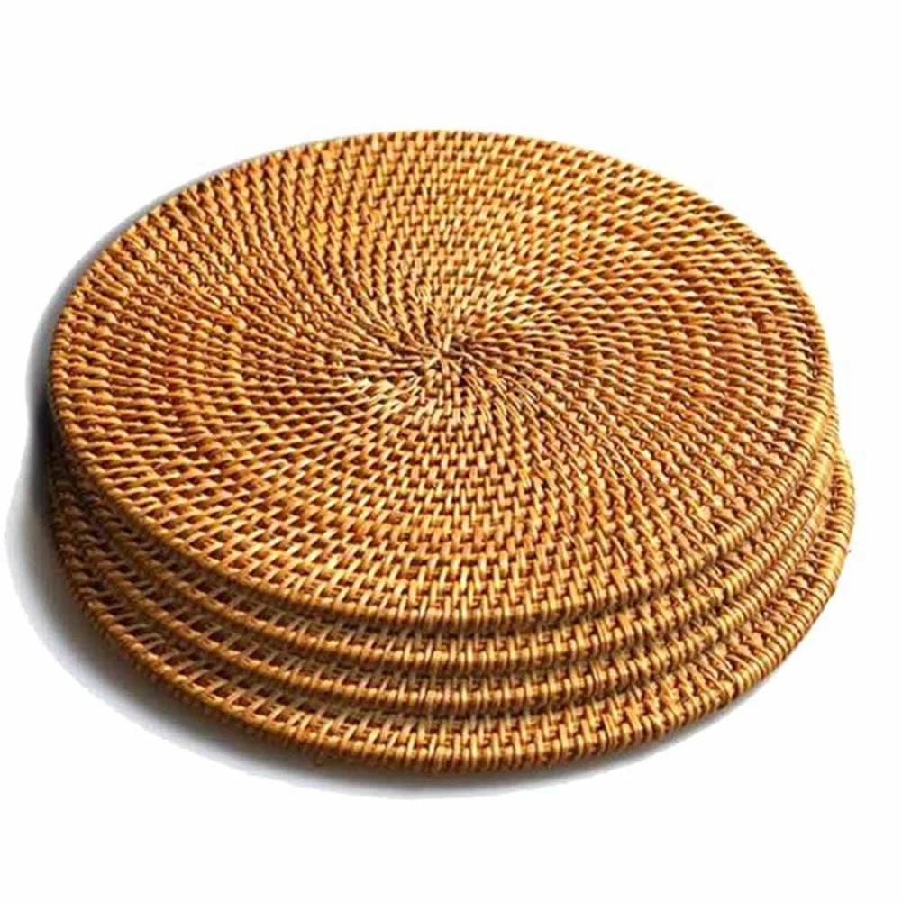 4 Pcs Rattan Trivets for Hot Dishes-Insulated Hot Pads Durable Pot Holder for Table Heat Resistant Mats for Kitchen
4 Pcs Rattan Trivets for Hot Dishes-Insulated Hot Pads Durable Pot Holder for Table Heat Resistant Mats for Kitchen
